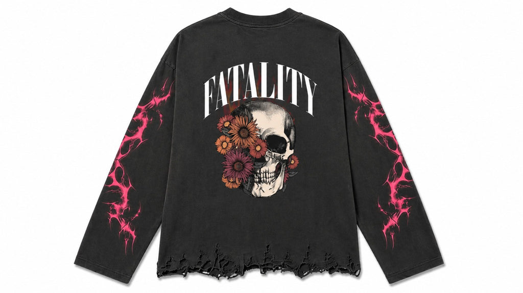 4DOT - Fatality Distressed Long sleeve