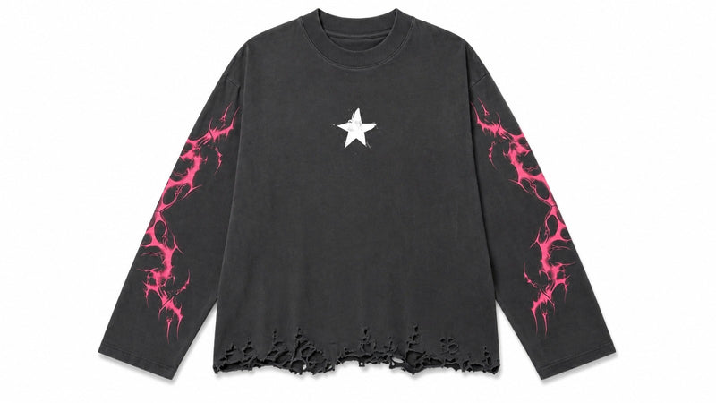 4DOT - Fatality Distressed Long sleeve